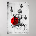 O poster da arte corporal