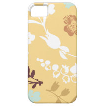 O primavera floresce o yello floral chique feminin iPhone 5 capas