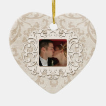 O primeiro Natal elegante personaliza junto a foto Enfeites De Natal