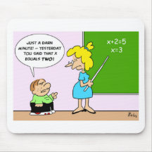 o professor ontem x do miúdo da álgebra iguala doi mousepad