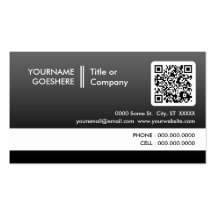 o profissional desvanece-se código de QR Cartao De Visita