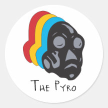 O Pyro Adesivo Em Formato Redondo