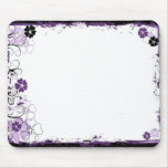 O redemoinho do Grunge floresce o roxo de Mousepad