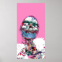 O retrato branco da boa posters