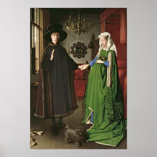 O retrato de Giovanni Arnolfini Posteres