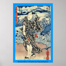 O rio da jóia em Yamashiro por Utagawa, Toyokuni Posteres