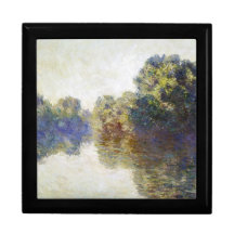 O Seine perto de Giverny Claude Monet Porta Jóias