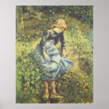 O Shepherdess, Camille Pissarro Posters