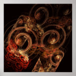 O som do impressão da arte abstracta da música