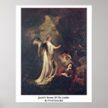 O sonho de Jacob da escada por Ferdinand Bol Posteres