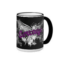 O Splatter do Grunge voa o roxo Canecas