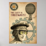 O ~ Steampunk da senhora Ser Prepared Impressão