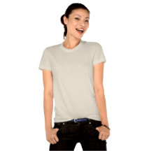 O t-shirt cabido orgânico das mulheres
