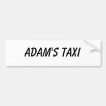 O TÁXI DE ADAM ADESIVO