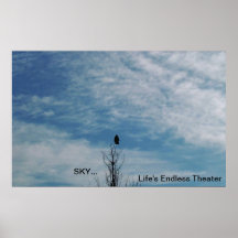 O teatro infinito da vida do céu impressão