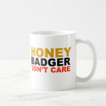 O texugo de mel não se importa a caneca