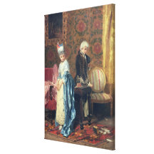 O tiff dos amantes, 1872 (óleo no painel) impressão de canvas esticadas