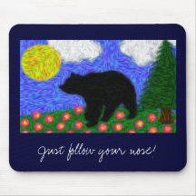 O URSO FOI SOBRE A MONTANHA MOUSEPAD