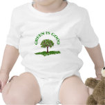 O verde é bom macacãozinho para bebê
