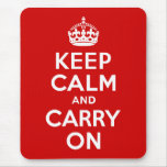 O vermelho mantem a calma e continua mousepad