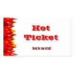 O vermelho quente do bilhete arde o modelo de cart modelo cartões de visitas