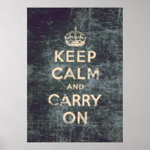 O vintage mantem a calma e continua poster