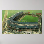 O vintage ostenta o estádio de basebol de cima de, posteres