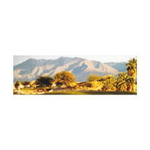 Oásis do deserto impressão de canvas envolvida