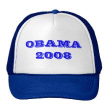 OBAMA 2008 CHAPÉUS PRESIDENCIAIS DEMOCRÁTICAS BONE