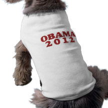 Obama 2012 camiseta para caes