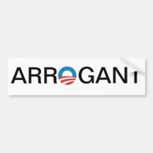 Obama arrogante adesivos
