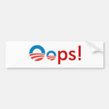 Obama Oops! Adesivos