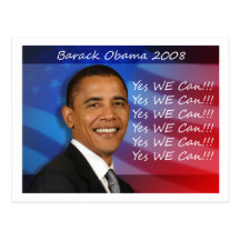 Obama sim NÓS podemos cartão Cartao Postal