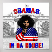 Obamas no poster da casa da Dinamarca