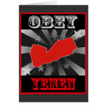 Obedeça Yemen Cartões
