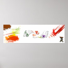Obra de arte do pé pôsteres
