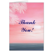 Obrigado do casamento de praia você notecards cartao