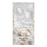 Obrigado floral branco do casamento você cartão co