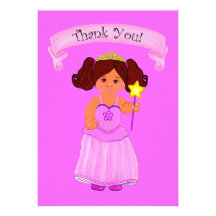 Obrigado princesa Partido de Cards~Girls Convite