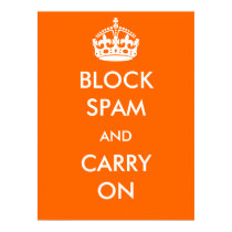 Obstrua o Spam e continue o poster pôsteres