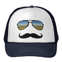 Óculos de sol retros engraçados com Moustache Bone