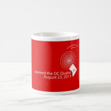 Oficial "eu sobrevivi caneca de café ao terramoto 