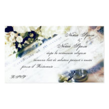 Oggi Sposi - convite italiano do casamento Cartoes De Visitas