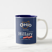 Ohio precisa a caneca de Hillary