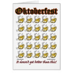 Oktoberfest 25 canecas de cerveja cartões
