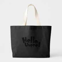 Olá! lá! bolsa de lona