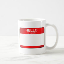 Olá! meu nome é… caneca