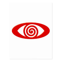 Olho espiral spiral eye cartão postal
