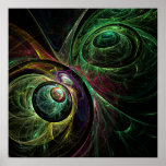 Olho para eye o impressão da arte abstracta