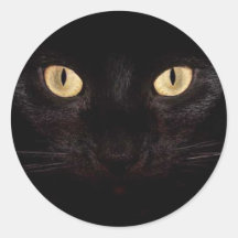 Olhos de gato preto adesivo